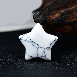 Говлит Украшения из натурального хаулита в виде звезд, для украшения рабочего стола домашнего офиса, 15x15 мм