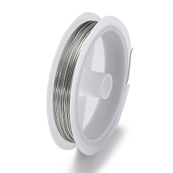 Stainless Steel Color 10 Rolls 304 Stainless Steel Wire, Round, for Wire Wrapping Jewelry Making, Stainless Steel Color, 22 Gauge(0.6mm), about 65.62 Feet(20m)/roll