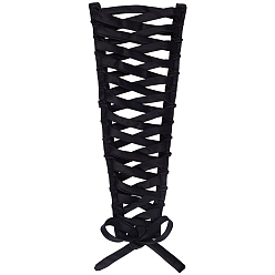 Черный 1 комплект женской свадебной молнии для замены, петли для платья регулируемая посадка атласный корсет комплект для спины, платье для выпускного вечера со шнуровкой, чёрные, лента: 400x1.5x0.12 см, 1 PC, петли ленты: 47.5x2.3x0.35см, 2 шт