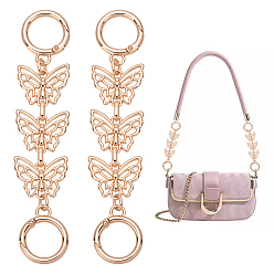 Золотой Цепочки для кошельков из сплава, для замены ремней для мешков, бабочка, золотые, 142 мм