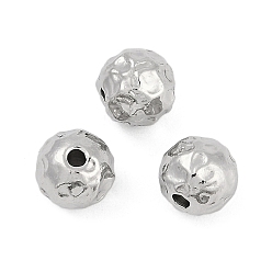 Нержавеющая Сталь Цвет Антикоррозийная текстурированная 316 хирургическая нержавеющая сталь, круглые, цвет нержавеющей стали, 7.5x8x8 мм, отверстие : 1.6 мм