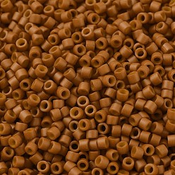 (DB0653) Dyed Opaque Pumpkin MIYUKI Delica Beads, Cylinder, Japanese Seed Beads, 11/0, (DB0653) Dyed Opaque Pumpkin, 1.3x1.6mm, Hole: 0.8mm, about 10000pcs/bag, 50g/bag