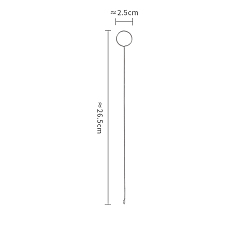 Нержавеющая Сталь Цвет Стальные швейные петли, крючки для токарных станков, токарный инструмент с длинной петлей и защелкой, для тканевых лент, полоски, аксессуары для вязания своими руками, цвет нержавеющей стали, 265x25 мм, штифты : 1.5 мм