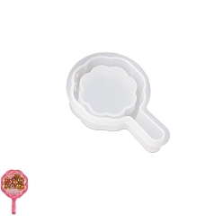 Цветок DIY силиконовые формы кулон, формы для литья смолы, белые, цветок, 52x38x11 мм