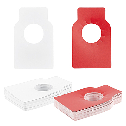 Mixed Color Kraft Paper & Plastic Wine Bottle Tags, Double Sided Tag, Mixed Color, 100pcs/set