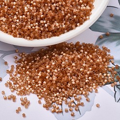 (DB1804) Окрашенный Топазовый Шелково-атласный Бусины miyuki delica, цилиндр, японский бисер, 11/0, (дБ 1804) окрашенный топаз шелк сатин, 1.3x1.6 мм, Отверстие: 0.8 мм, о 2000 шт / бутылка, 10 г / бутылка