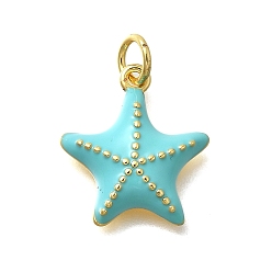 Настоящее золото 18K Латунь эмаль подвески, с целью перехода в кольце, без свинца и без кадмия, реальный 18 k позолоченный, золотые, 16x14.5x3.5 мм, отверстие : 3 мм