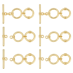 Настоящее золото 14K 6шт латунные застежки, реальный 14 k позолоченный, 41 мм