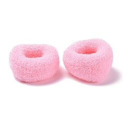 Pink Mädchen Haar-Accessoires, Pferdeschwanzhalter, elastischen Haargummis, rosa, 43.5~47x20 mm, Innendurchmesser: 25 mm