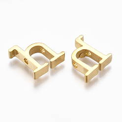 Letter H 304 Stainless Steel Pendants, Golden, Letter, Letter.H, 13x13x3mm, Hole: 1.8mm
