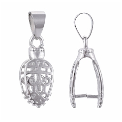 Платина Латуни льда поручительств выбор щепотка, платина, 18.5 мм, отверстие : 5x4 мм