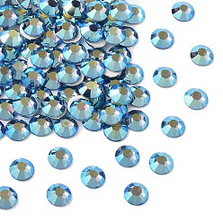 30150 200 Denim Blue AB Preciosa® maxima crystal без горячей фиксации плоские камни, чешский хрусталь, срыв твердой мозговой оболочки, круглый(438 11 615 шатон-роза), 30150 200 деним синий ab, ss 10 (2.7~2.9 мм)
