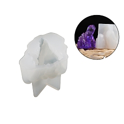 Белый Силиконовые формы для свечей своими руками, пищевой силикон, изготовление украшений, для изготовления свечей, самородки, белые, 36x33 мм