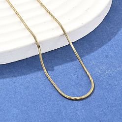 Золотой 304 из нержавеющей стали цепи змея ожерелья, с 304 нержавеющей стали застежки, золотые, 17.5 дюйм (44.5 см), 1.2 мм