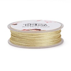 Wheat Polyester Metallic Thread, Wheat, 1mm, about 32.8 yards(30m)/roll