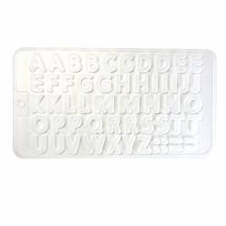 White Silicone Molds, Resin Casting Molds, For UV Resin, Epoxy Resin Jewelry Making, Letter, Letter A~Z, White, 114x210x4mm