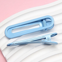 Васильковый Железные заколки для волос , овальные, аксессуары для волос для женщин и девочек, васильковый, 60x18 мм