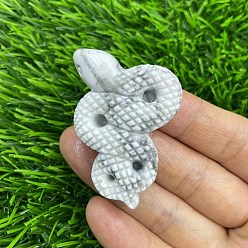 Говлит Резная статуя змеи из натурального говлита, украшение дома, Статуэтки по фен-шуй для украшения домашнего офиса, 50 мм