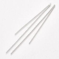 Платинированный Латунная цепочка со змеиной кисточкой большие кулоны, Реальная платина, 107x2x1 мм, отверстие : 1.2 мм