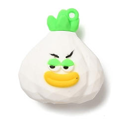 Other Plants Пластиковые подвески из пвх, фрукты, 41x36x16 мм, отверстие : 2 мм