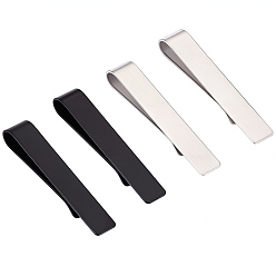 (52) Непрозрачная лаванда 8 шт. 2 цвета зажимы для денег из нержавеющей стали, держатель для денег и карт, минималистичные зажимы для кошелька, разноцветные, 48x8x7 мм, 4 шт / цвет