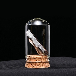 Дымчатый Кварц Украшения из необработанных натуральных самородков дымчатого кварца, Стеклянные и деревянные колокольчики, образцы минералов, статуи для домашнего настольного украшения по фэн-шуй, 55x35 мм