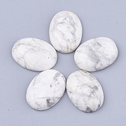 Говлит Природные кабошонов Говлит, овальные, 24~26x17~19x6~7 мм
