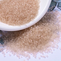 (DB1410) Transparent Pale Peach MIYUKI Delica Beads, Cylinder, Japanese Seed Beads, 11/0, (DB1410) Transparent Pale Peach, 1.3x1.6mm, Hole: 0.8mm, about 2000pcs/bottle, 10g/bottle