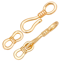 Настоящее золото 18K 10Латунные застежки-раскладывающиеся детали, без кадмия, без никеля и без свинца, реальный 18 k позолоченный, 27 мм
