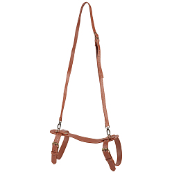 Camel PU Leather Yoga Mat Carrying Strap, with Alloy Buckle, Camel, 510x325x2.5~15.5mm
