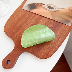 Бледно-Зеленый Акриловые коготь заколки, аксессуары для волос для женщин и девочек, бледно-зеленый, 80x38 мм