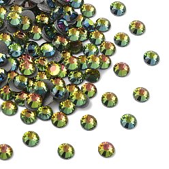 00030 281 Vitrail Medium Камни preciosa® crystal hotfix с плоской основой, чешский хрусталь, круглый(438 11 612 шатон роза вива 12 ®), 00030 281 витражная среда, ss 16 (3.8~4 мм)
