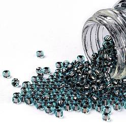(748) Copper Lined Light Aqua TOHO Round Seed Beads, Japanese Seed Beads, (748) Copper Lined Light Aqua, 11/0, 2.2mm, Hole: 0.8mm, about 50000pcs/pound