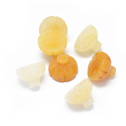 Aventurine Jaune Perles jaunes naturelles aventurine, pod lotus, 16x11~11.5mm, Trou: 1mm
