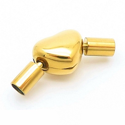 Сердце 304 из высококачественной нержавеющей стали пряжки, золотые, сердце, 11x9 мм