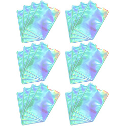 Разноцветный Держатели для визиток из алюминиевой фольги, прямоугольные, красочный, 91x62x0.3 мм