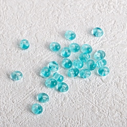 Голубой 162 шт прозрачные акриловые бусины, рис, голубой, 5x4.8x4.5 мм, отверстие : 2 мм
