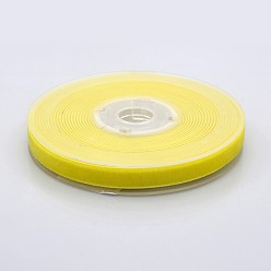 Желтый Полиэстер бархат лента для упаковки подарка и украшения празднества, желтые, 3/8 дюйм (10 мм), о 50yards / рулон (45.72 м / рулон)