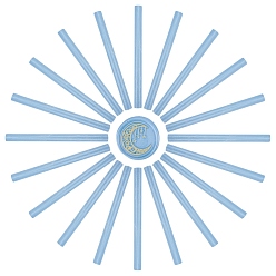 Стально-синий Сургучные палочки, для ретро старинные сургучной печати, стальной синий, 135x11x11 мм