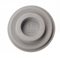 Серый Дизайнерские доски из полиэтилена и бусин, доска для дизайна браслета, поднос для изготовления ювелирных изделий из бисера своими руками, плоско-круглые, серые, периметр браслета: 7-1/2 дюйм (19 см)