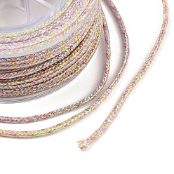 Розовый 11м плетеный нейлоновый шнур с китайским узлом, нейлоновый шнур для изготовления украшений, туманная роза, 2 мм, около 12.03 ярдов (11 м) / рулон