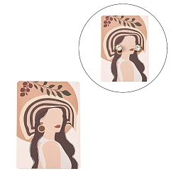 Mixed Color Euramerican Style Necklace Earrings Packaging Card, for Earring & Necklaces, Mixed Color, 7.05x5x0.05cm, about 100 pcs/bag
