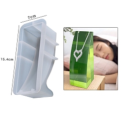 Rectangle Украшения своими руками, пищевая силиконовая форма, пресс-формы, формы для литья смолы, для уф-смолы, изготовление изделий из эпоксидной смолы, прямоугольные, 154x70x52 мм