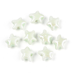 Нектар Фарфоровые бусины ручной работы, морская звезда, яркие глазированный фарфор, нектар, 11.5~12x10.5x6 мм, отверстие : 1.8~2 мм