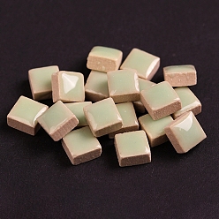 Темный Морско-зеленый Мозаичная плитка из фарфора квадратной формы, для поделок из мозаики своими руками, рамки для картин и многое другое, темно-зеленый, 10x10 мм, о 205 шт / комплект