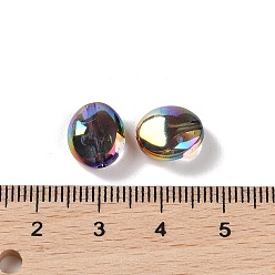Colorful Acrylic Beads, Imitation Baroque Pearl Style, Oval, Colorful, 11x9.5x6mm, Hole: 1.3mm