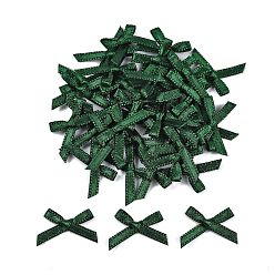 Темно-Зеленый Аксессуары из полиэстера, бантом, темно-зеленый, 16x19x3 мм