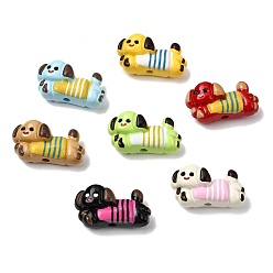 (52) Непрозрачная лаванда Краска для запекания непрозрачные акриловые бусины, такса, разноцветные, 15x27.5x11 мм, отверстие : 2.5 мм