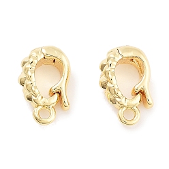 Real 18K Gold Plated Brass Enhancer Shortener Pendant Bails, Hinged Bails, with Loop, Cadmium Free & Nickel Free & Lead Free, Real 18K Gold Plated, 10x8x3.8mm, Hole: 1.2mm