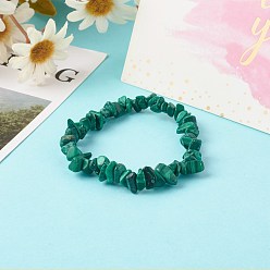 Malachite Natural Malachite Beads Stretch Bracelets for Children, Inner Diameter: 1-7/8 inch(4.8~5.1cm)